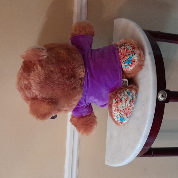 Goffa Dippin Dots Rainbow Ice Cream Purple Bear - Picture 3 of 3